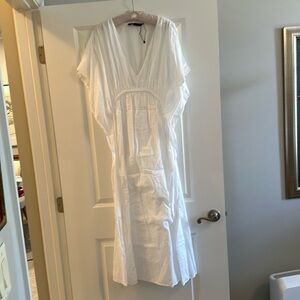 Zara white XS white kaftan dress